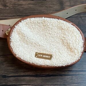 XL Brown and Cream Steve Madden Belt Bag